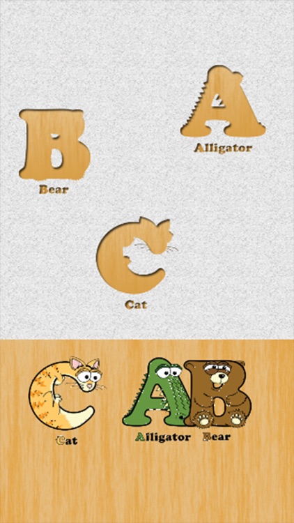 Animal Puzzle Game for Toddler - English Alphabet Kids Learning