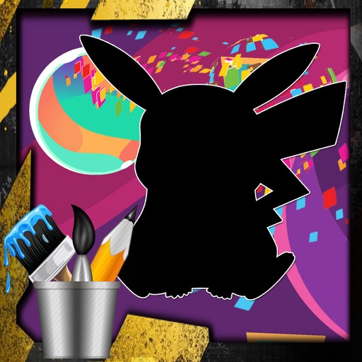 Color Book Pikachu  Paint Edition iOS App