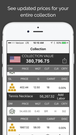 MyJeweler 2 - Diamonds, Jewelry and Metals pricing calculato(圖4)-速報App