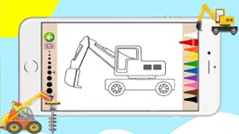 Game screenshot Construction Vehicles Coloring Book - Vehicles for toddlers and kids apk