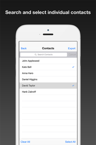 Contacts to CSV - Export your Phone Contacts screenshot 2