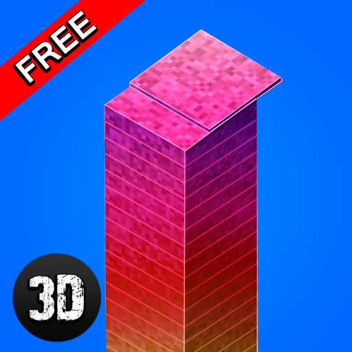 Pixel Tower Builder 3D Icon
