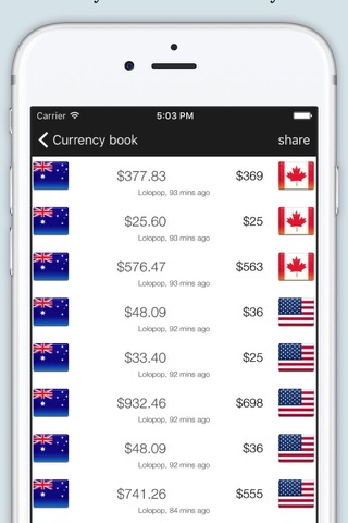 Foreign Exchange Tracker screenshot 2