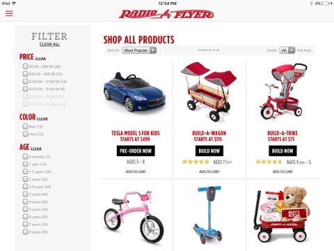 Radio Flyer Store screenshot 2