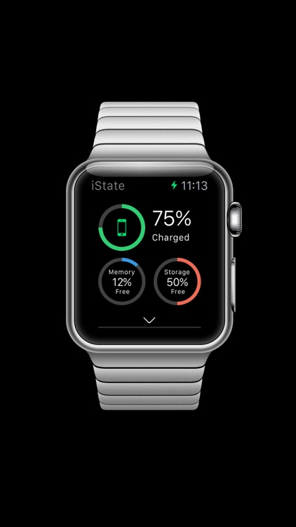 iState - Glance at Battery,Memory,Storage Notification