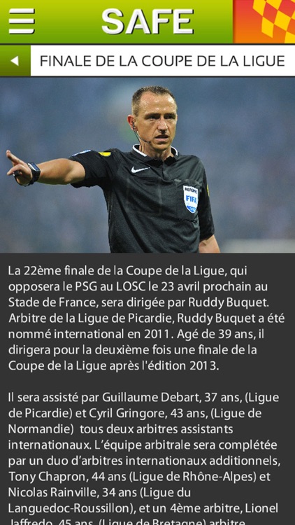 SAFE (Officiel), Syndicat des Arbitres du Football d’Elite