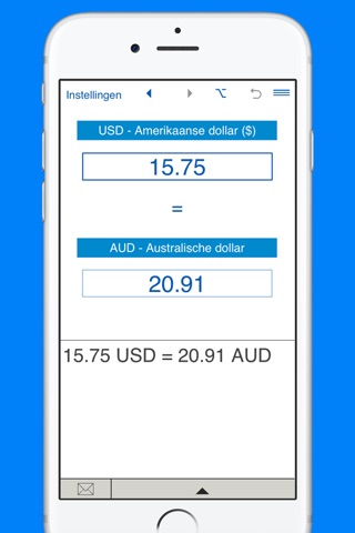 US Dollars to Australian Dollars converter screenshot 2