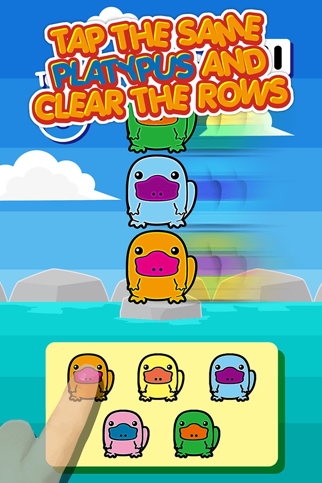 Platypus Land - Chibi Kawaii Animals Column Matches Up Games screenshot 2