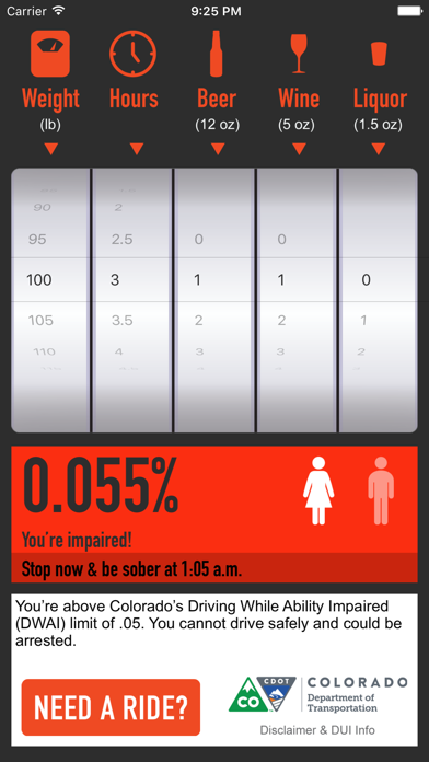 Screenshot #2 pour R-U-Buzzed? BAC Calculator