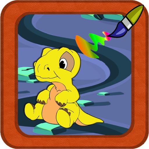 Color For Kid Draw Dino Edition Icon