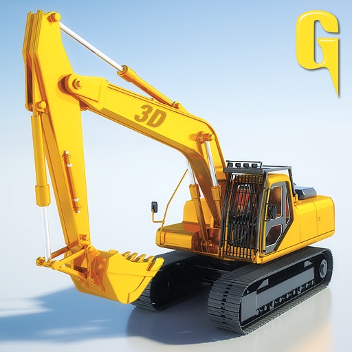 Sand Excavator – Heavy Duty Digger machine Construction Crane Dump ...