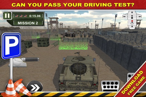 Army Truck, Jeep, Van - 3D Parking Game screenshot 2