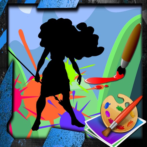 Paint Book Page Games Moana Edition icon