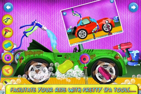 Car Wash Salon & Designing Workshop - top free cars washing cleaning & repair garage games for kids screenshot 2