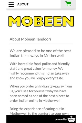 Mobeen Tandoori Indian Takeaway screenshot 4