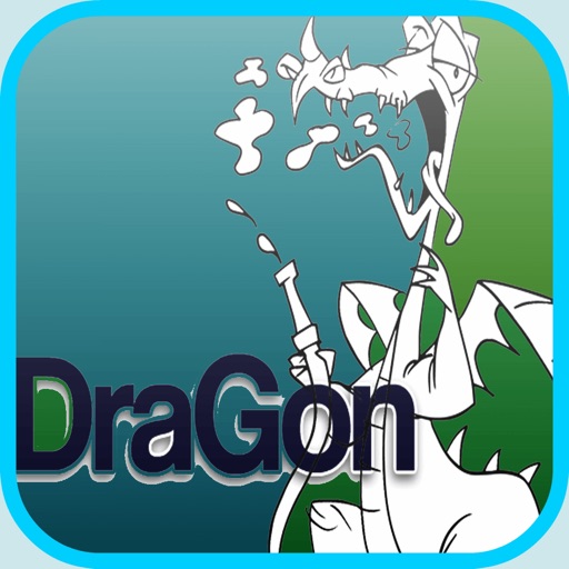 Fire Dragon game  - Fun Coloring Book Kids games for girls & boys Free iOS App