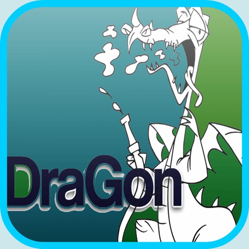 Fire Dragon game  - Fun Coloring Book Kids games for girls & boys Free icon