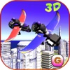 Flying Bike: Police vs Cops - Police Motorcycle Shooting Thief Chase Free Game