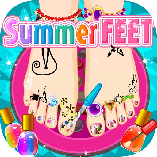 Summer Feet - Girls Pedicure Makeup Games iOS App