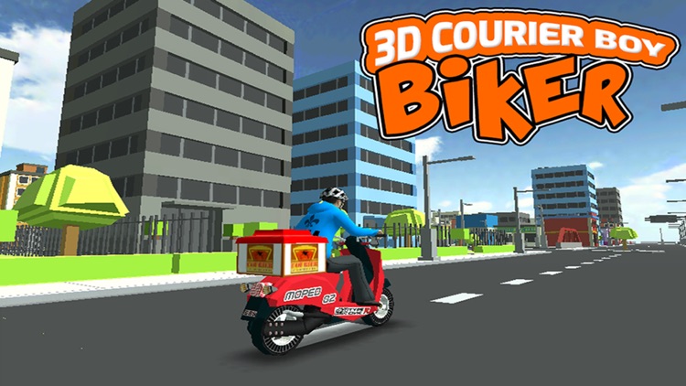 3D Courier Boy Biker