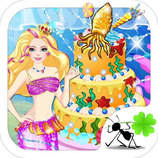 Mermaid Cake - Simulation Food Makeup,Dress up and Makeover Games