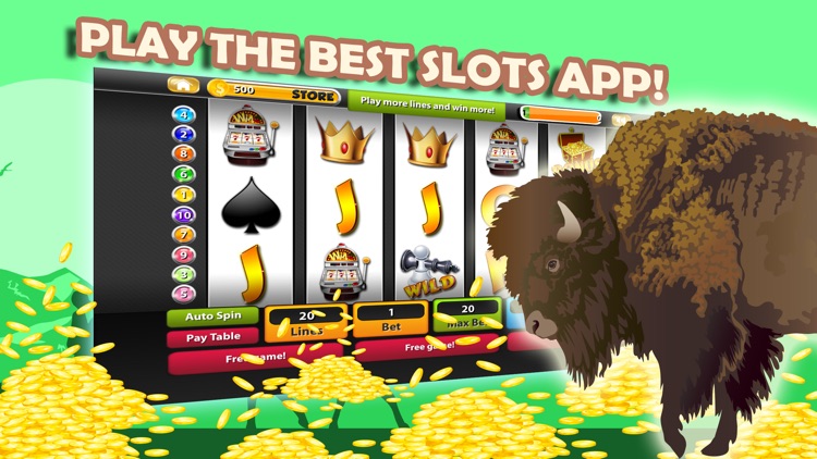 Wild Raging Buffalo Slot Machine Casino: Play Fun Vegas Style Huge Jackpots And Lucky Games!