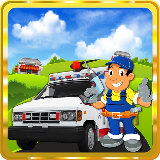 Ambulance Repair Shop - Crazy auto workshop salon & garage game Icon