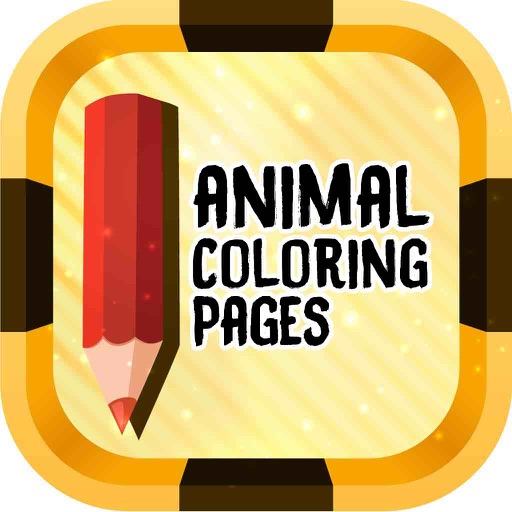 Animal Coloring Pages - Cute animal coloring book collection for kids iOS App