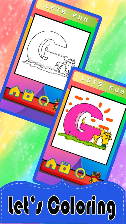 ABC Animals Coloring Pages Alphabet Books For Kids screenshot-3