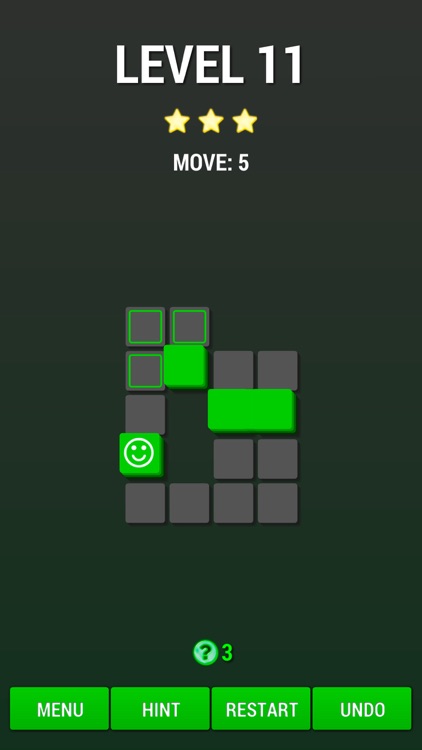 Move on Green - logic puzzle game