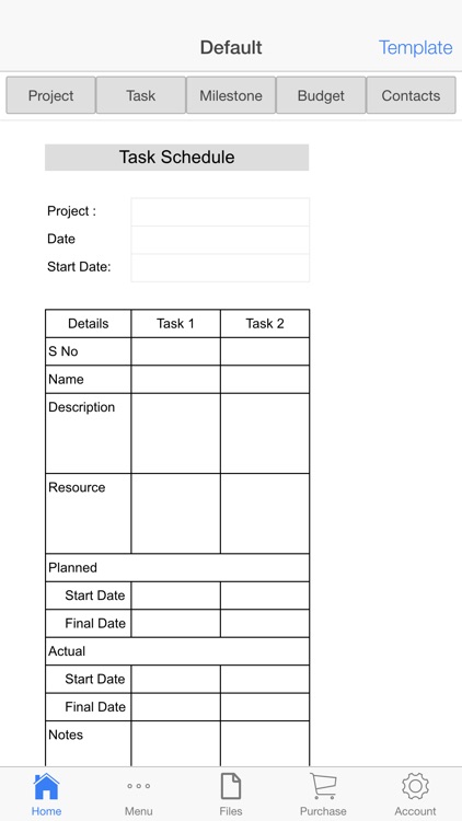 Project Schedule