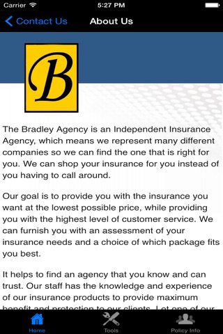 The Bradley Agency screenshot 2