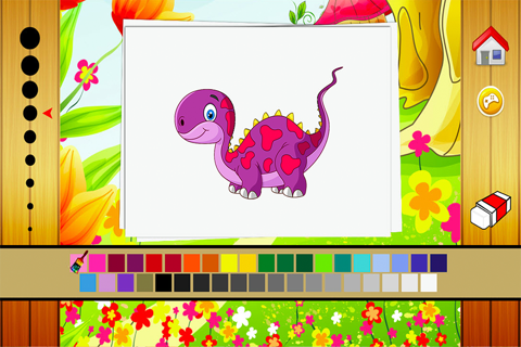 Dinosaur Coloring Book HD 2 -  Drawing and Painting Colorful for kids games free screenshot 2