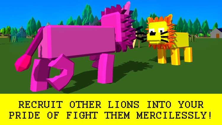 Cube Lion Survival Simulator Free screenshot-2