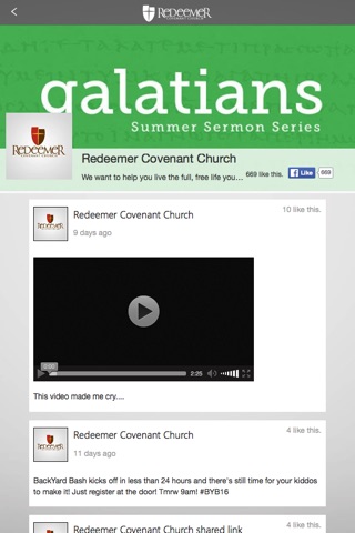 Redeemer Covenant Church screenshot 2