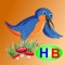 Kingfisher and woodpecker (story and games for kids)