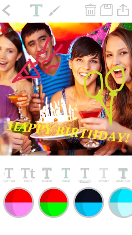 Write on photos - add text, paint or draw on a pic