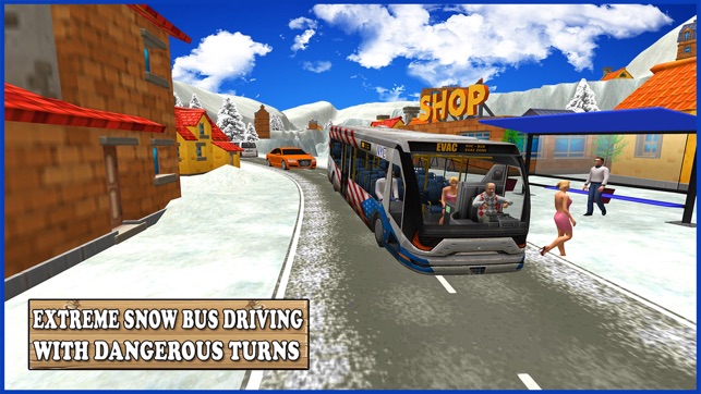 Extreme Snow Bus Driving - Bus Driver Simulator 3D(圖1)-速報App