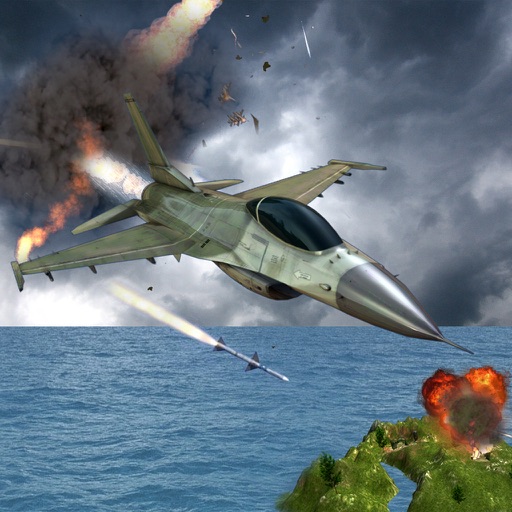 F16 Fighter Flight Air Attack Icon