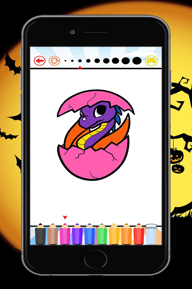 Dragon Coloring Book for Children: Learn to color and draw a dragon, monster and more screenshot 2