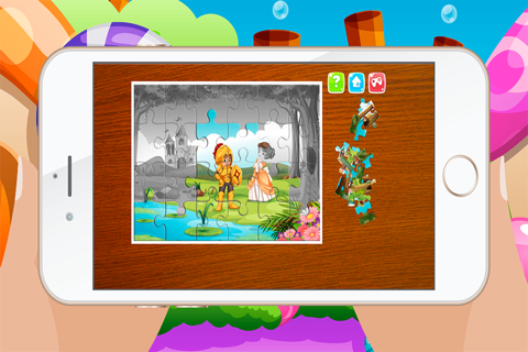 Princess Games for kids - Cute  Princesses Pony  Train Jigsaw Puzzles for Preschool and Toddlers screenshot 2