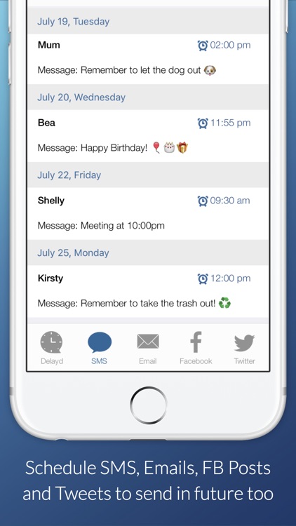 Delayd: Schedule Messages to Send in the Future screenshot-4