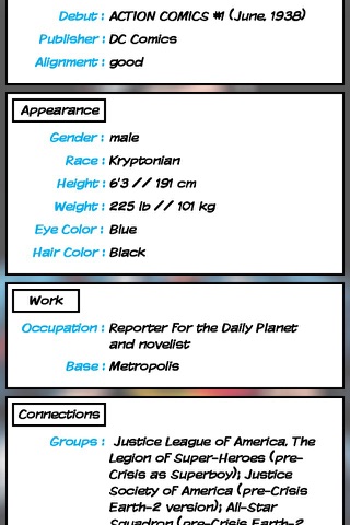 Superhero Database screenshot 2