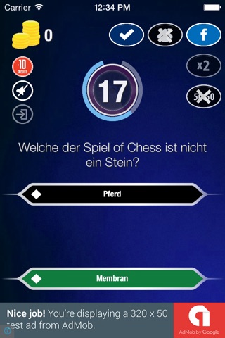 Millionär Quiz Deutsch 2016 screenshot 3