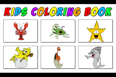 lobster and friend - lobster games Learning coloring Book for Kids screenshot 3