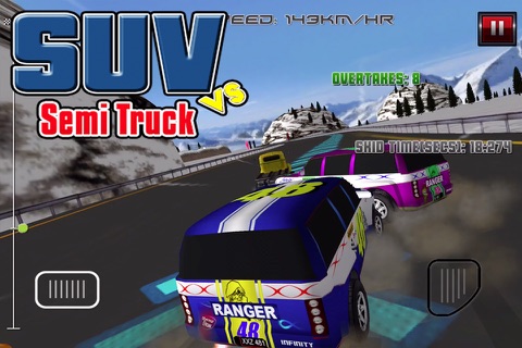 Suv Vs SemiTruck - Free 3D Racing Game screenshot 2