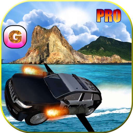 Floating Police Car Flying Cars – Futuristic Flight Simulator PRO game Icon