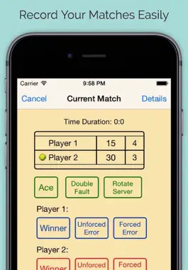 Game screenshot Tennis Performance Tracker apk