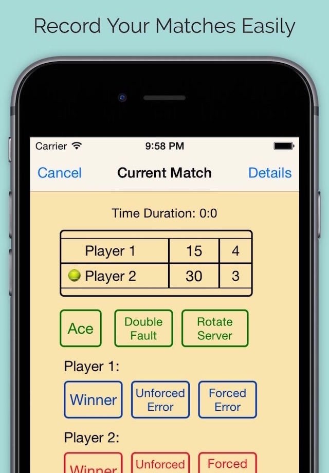 Tennis Performance Tracker screenshot 2