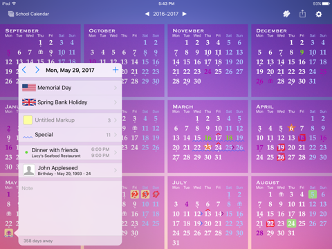 All-in-One Year Calendar - náhled